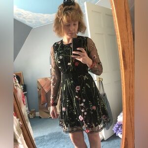 Small cute Black floral dress